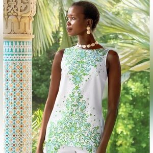 NWT Lilly Pulitzer Palmita Tunic in Resort White Sol Mates